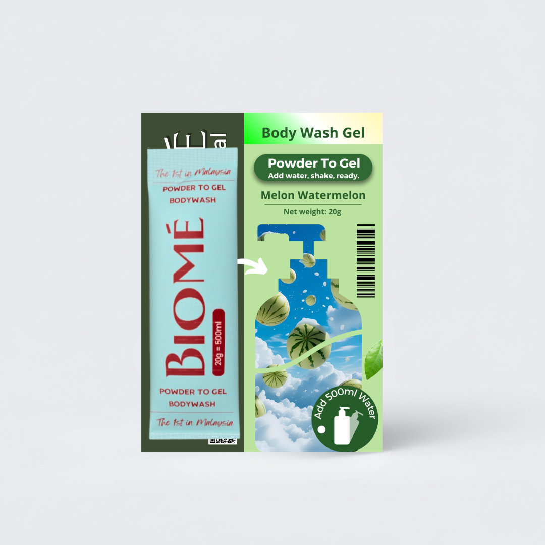 BIOME Powder-to-Gel Bodywash Soap 20g (500ML) - Melon