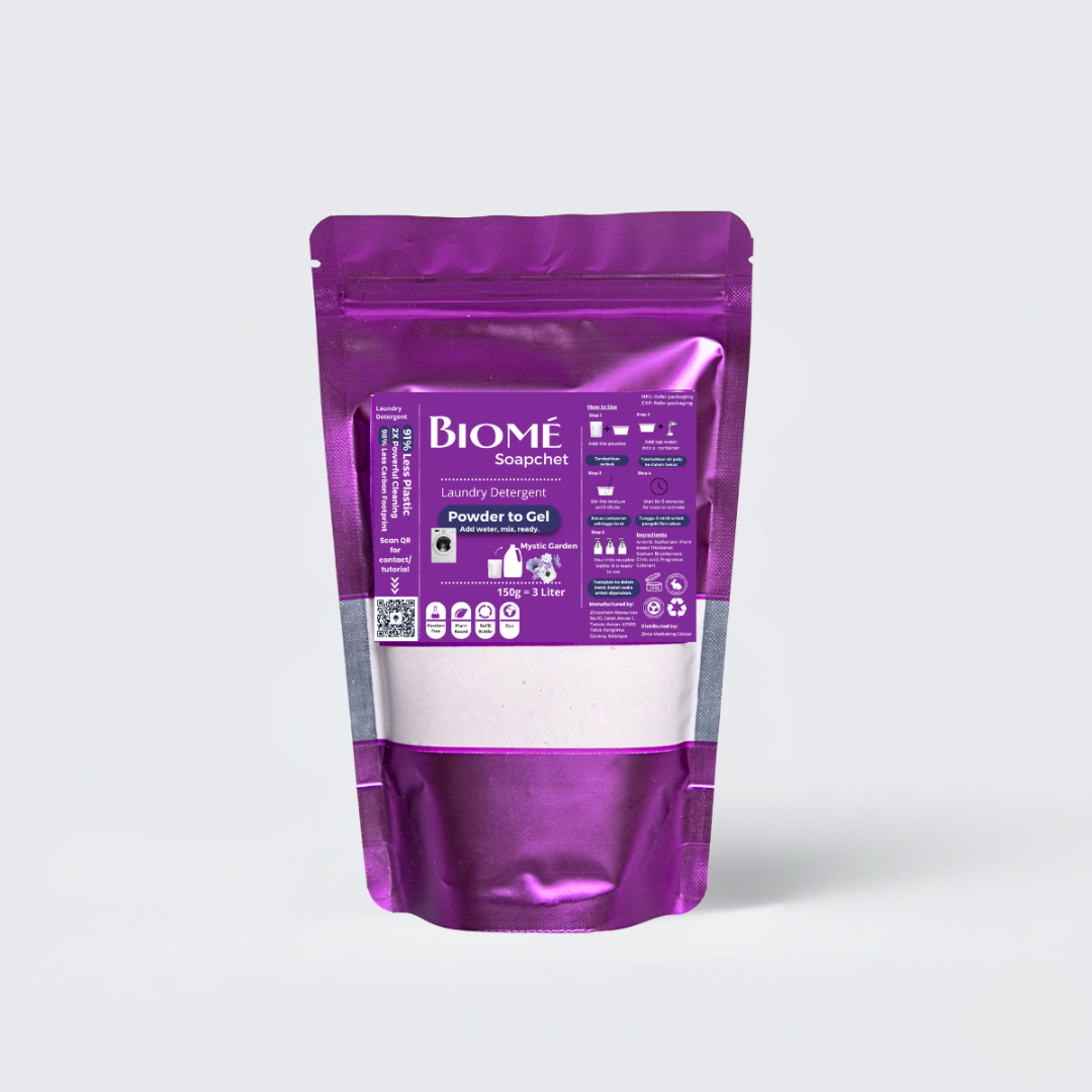 BIOMÉ Powder-to-Gel Laundry Detergent 150g (3000ML) – Mystic Garden